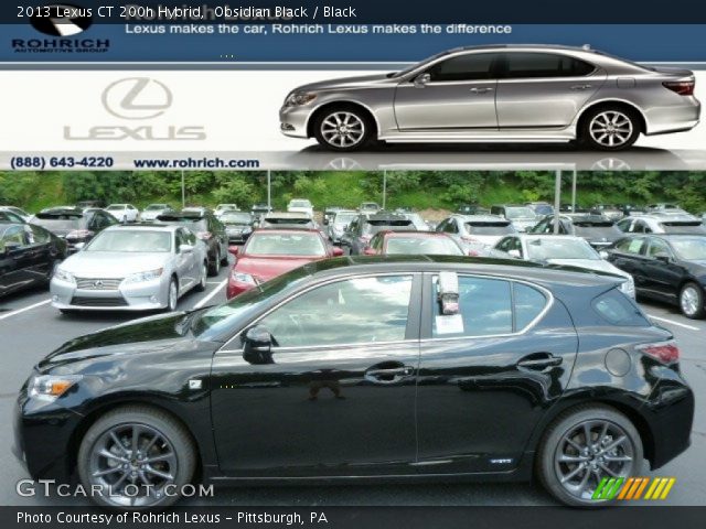 2013 Lexus CT 200h Hybrid in Obsidian Black