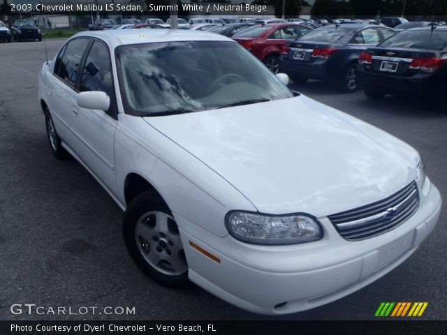 2003 Chevrolet Malibu LS Sedan in Summit White