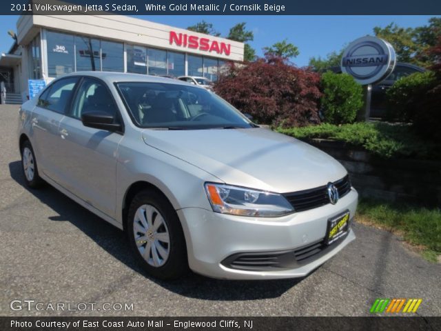 2011 Volkswagen Jetta S Sedan in White Gold Metallic