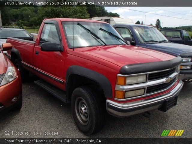 2000 Chevrolet Silverado 2500 LS Regular Cab 4x4 in Victory Red