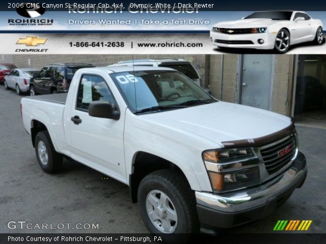 2006 GMC Canyon SL Regular Cab 4x4 in Olympic White