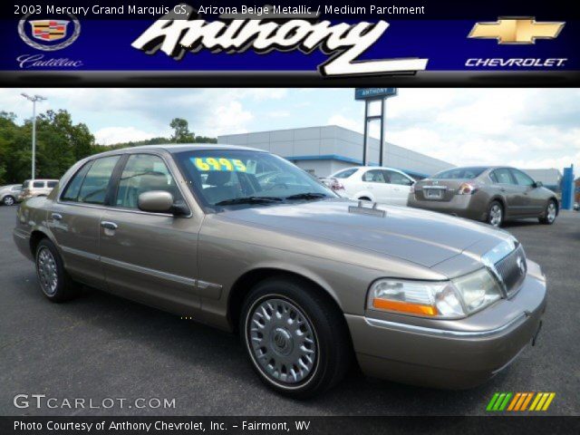 2003 Mercury Grand Marquis GS in Arizona Beige Metallic