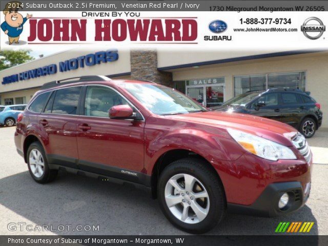 2014 Subaru Outback 2.5i Premium in Venetian Red Pearl