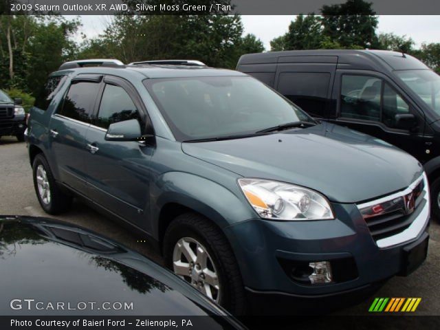 2009 Saturn Outlook XR AWD in Silver Moss Green