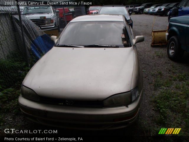 2003 Toyota Camry LE in Desert Sand Mica