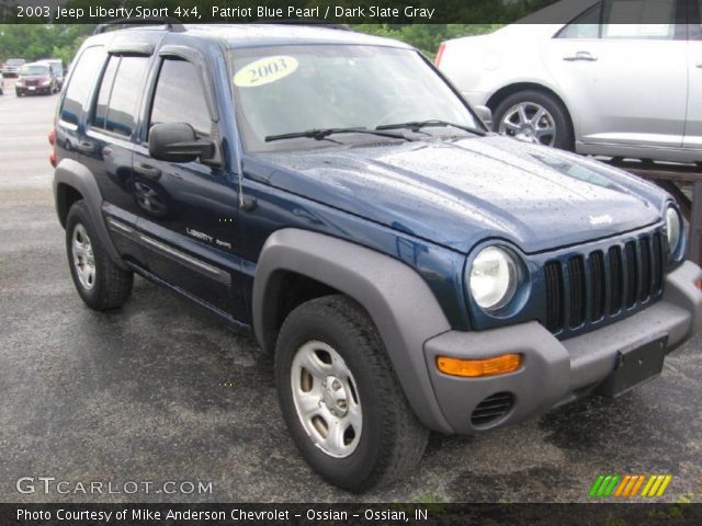 2003 Jeep Liberty Sport 4x4 in Patriot Blue Pearl