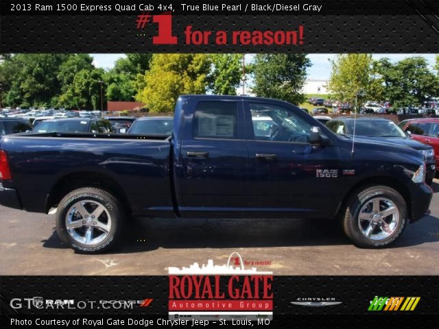 2013 Ram 1500 Express Quad Cab 4x4 in True Blue Pearl