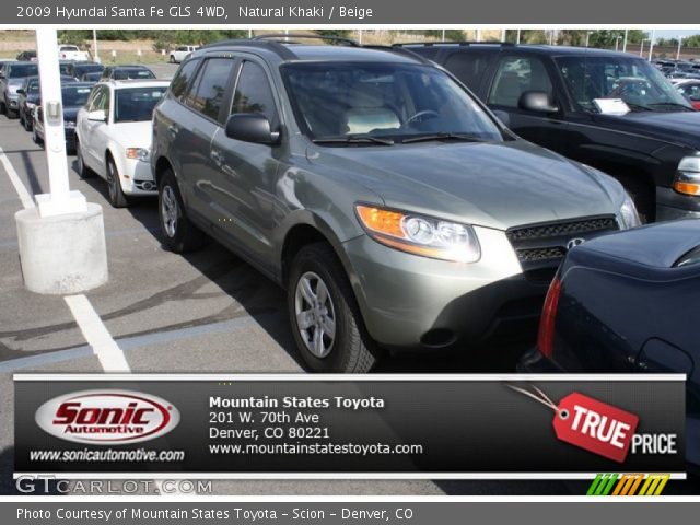 2009 Hyundai Santa Fe GLS 4WD in Natural Khaki