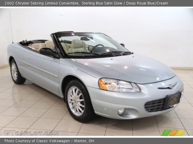 2002 Chrysler Sebring Limited Convertible in Sterling Blue Satin Glow