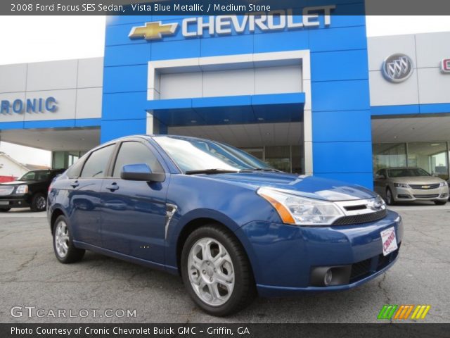 2008 Ford Focus SES Sedan in Vista Blue Metallic