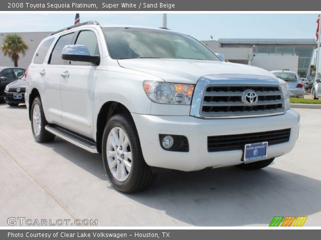 2008 Toyota Sequoia Platinum in Super White