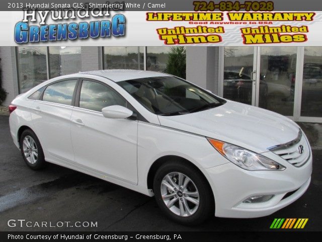 2013 Hyundai Sonata GLS in Shimmering White