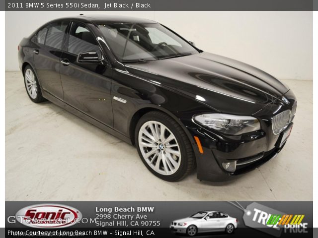 2011 BMW 5 Series 550i Sedan in Jet Black