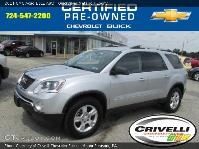 2011 GMC Acadia SLE AWD in Quicksilver Metallic