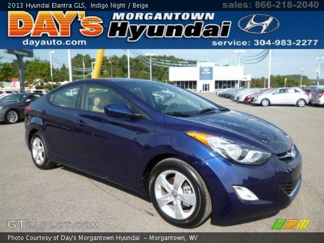 2013 Hyundai Elantra GLS in Indigo Night