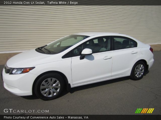 2012 Honda Civic LX Sedan in Taffeta White