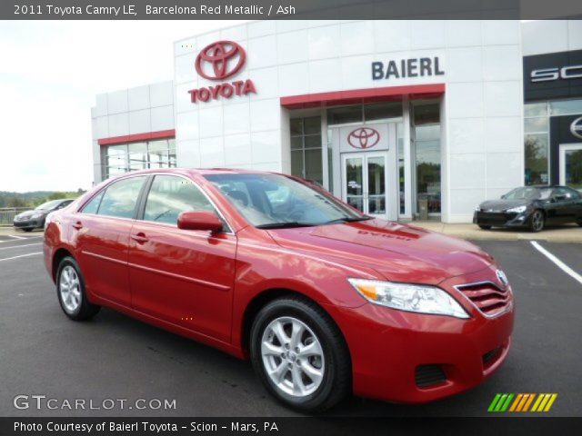2011 Toyota Camry LE in Barcelona Red Metallic