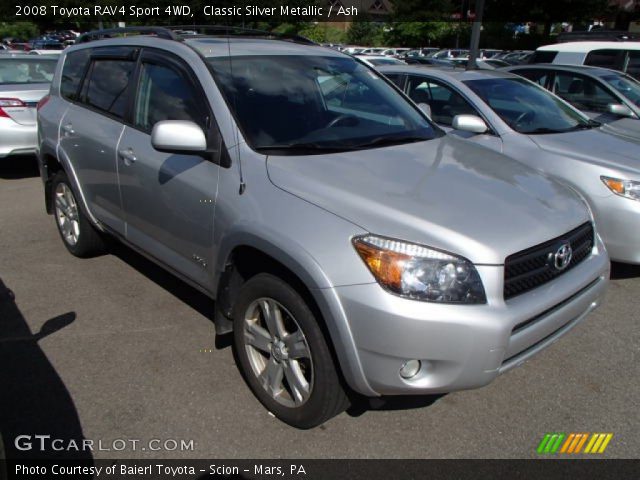 2008 Toyota RAV4 Sport 4WD in Classic Silver Metallic
