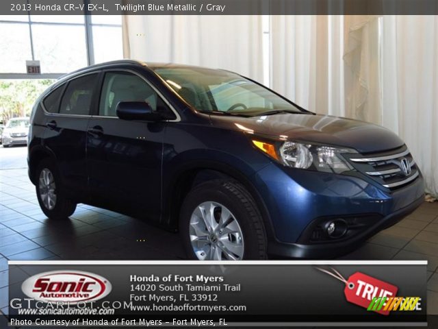 2013 Honda CR-V EX-L in Twilight Blue Metallic