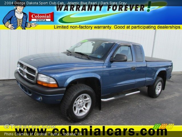 2004 Dodge Dakota Sport Club Cab in Atlantic Blue Pearl