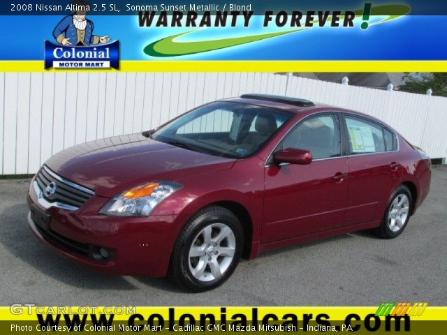 2008 Nissan Altima 2.5 SL in Sonoma Sunset Metallic