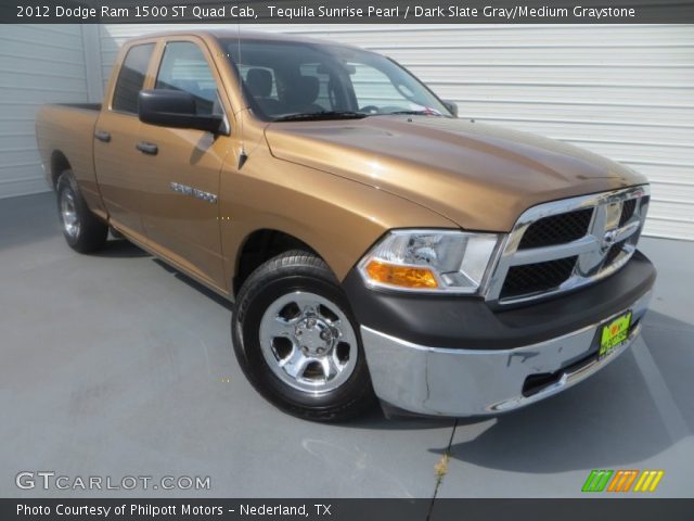 2012 Dodge Ram 1500 ST Quad Cab in Tequila Sunrise Pearl