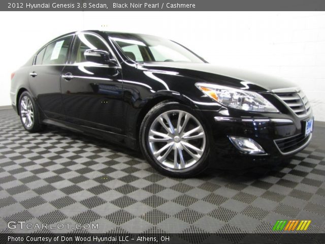 2012 Hyundai Genesis 3.8 Sedan in Black Noir Pearl
