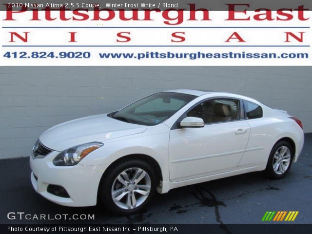 Winter Frost White 2010 Nissan Altima 2 5 S Coupe Blond