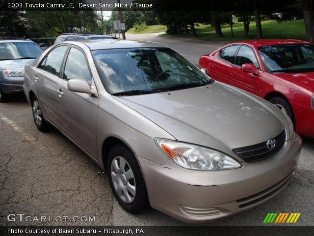 2003 Toyota Camry LE in Desert Sand Mica