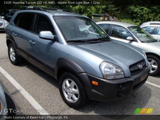 2005 Hyundai Tucson GLS V6 4WD in Alpine Frost Light Blue