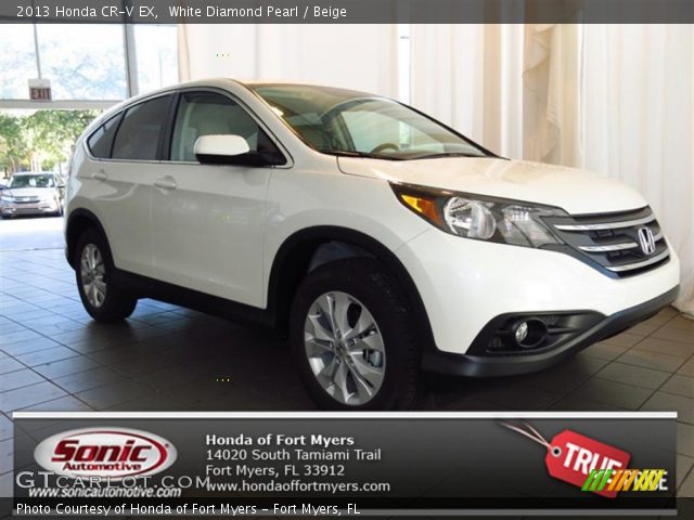 2013 Honda CR-V EX in White Diamond Pearl
