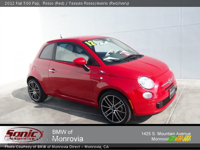 2012 Fiat 500 Pop in Rosso (Red)