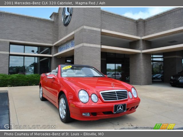 2001 Mercedes-Benz CLK 320 Cabriolet in Magma Red