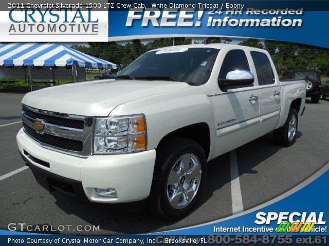 2011 Chevrolet Silverado 1500 LTZ Crew Cab in White Diamond Tricoat
