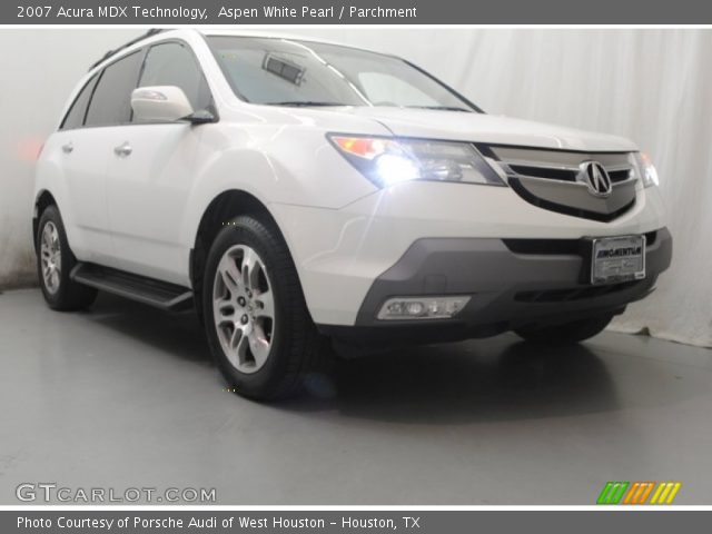 2007 Acura MDX Technology in Aspen White Pearl