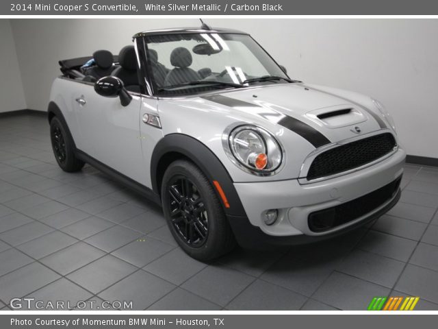 2014 Mini Cooper S Convertible in White Silver Metallic