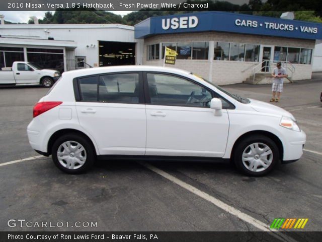 2010 Nissan Versa 1.8 S Hatchback in Fresh Powder White