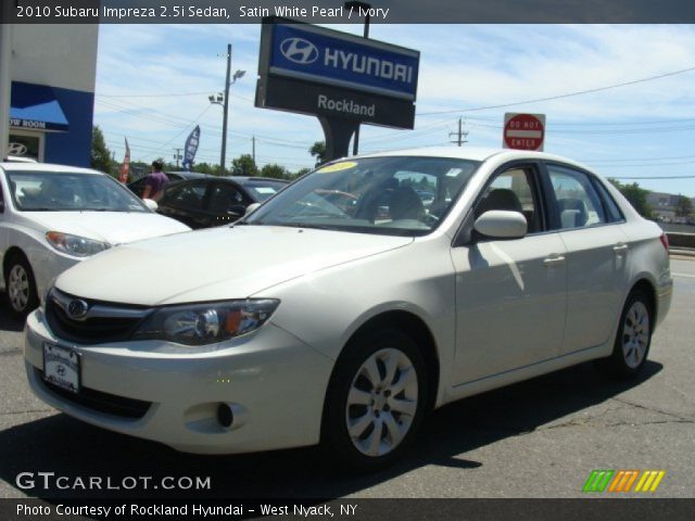 2010 Subaru Impreza 2.5i Sedan in Satin White Pearl