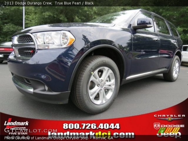 2013 Dodge Durango Crew in True Blue Pearl