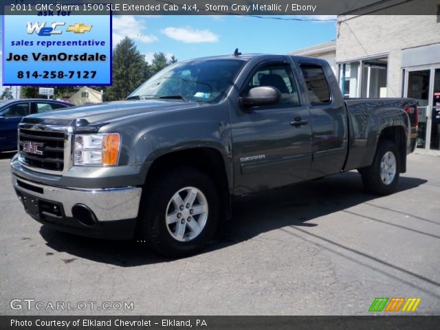 2011 GMC Sierra 1500 SLE Extended Cab 4x4 in Storm Gray Metallic