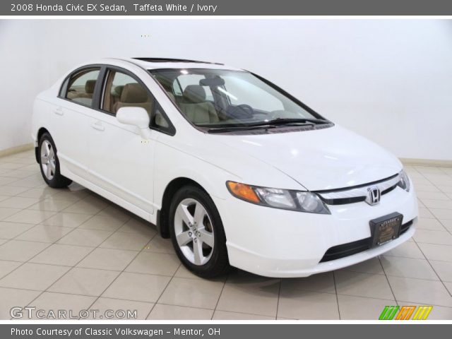 2008 Honda Civic EX Sedan in Taffeta White