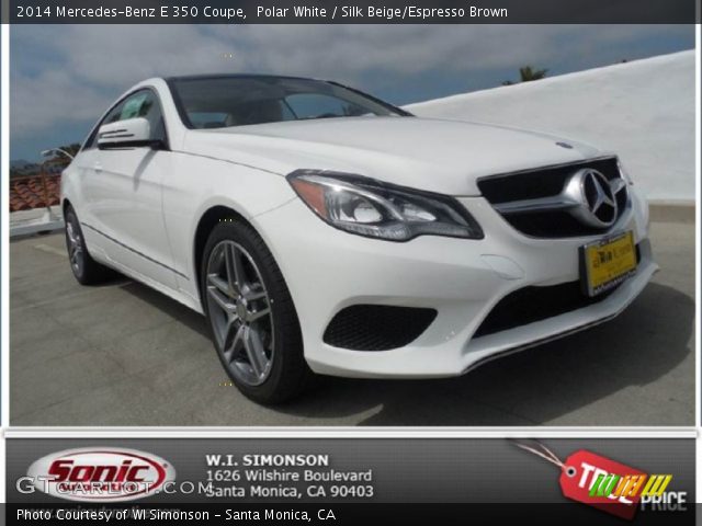 2014 Mercedes-Benz E 350 Coupe in Polar White