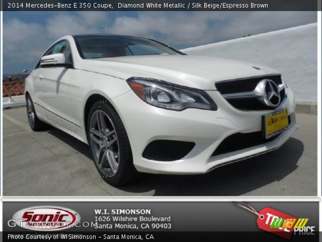 2014 Mercedes-Benz E 350 Coupe in Diamond White Metallic