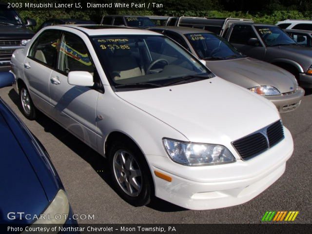2003 Mitsubishi Lancer LS in Diamond White Pearl