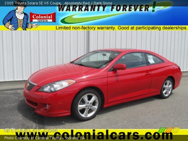2005 Toyota Solara SE V6 Coupe in Absolutely Red