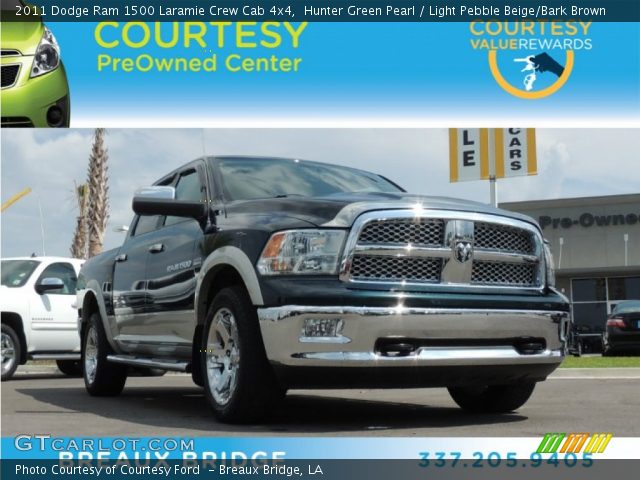 2011 Dodge Ram 1500 Laramie Crew Cab 4x4 in Hunter Green Pearl