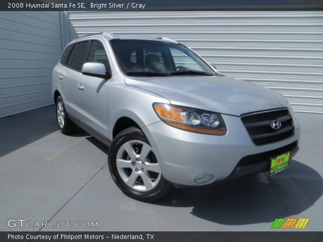 2008 Hyundai Santa Fe SE in Bright Silver