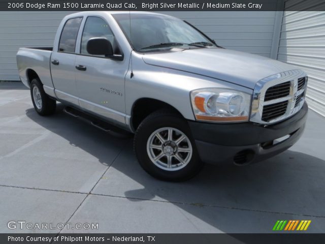 2006 Dodge Ram 1500 Laramie Quad Cab in Bright Silver Metallic