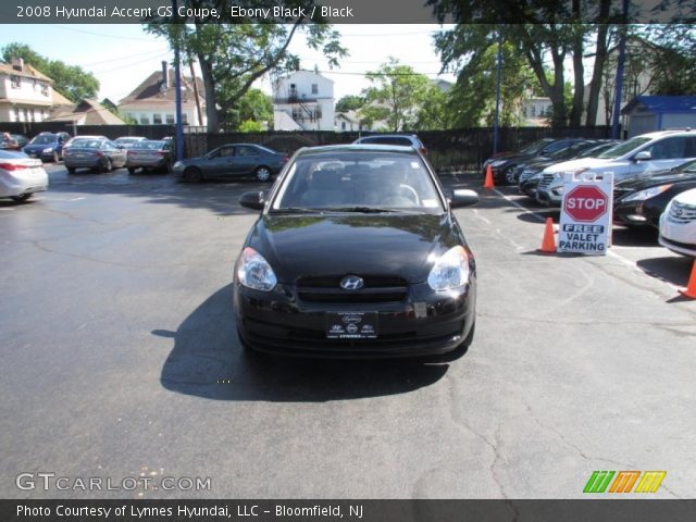 2008 Hyundai Accent GS Coupe in Ebony Black