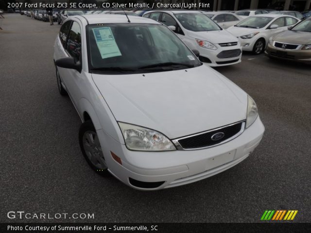 2007 Ford Focus ZX3 SE Coupe in CD Silver Metallic